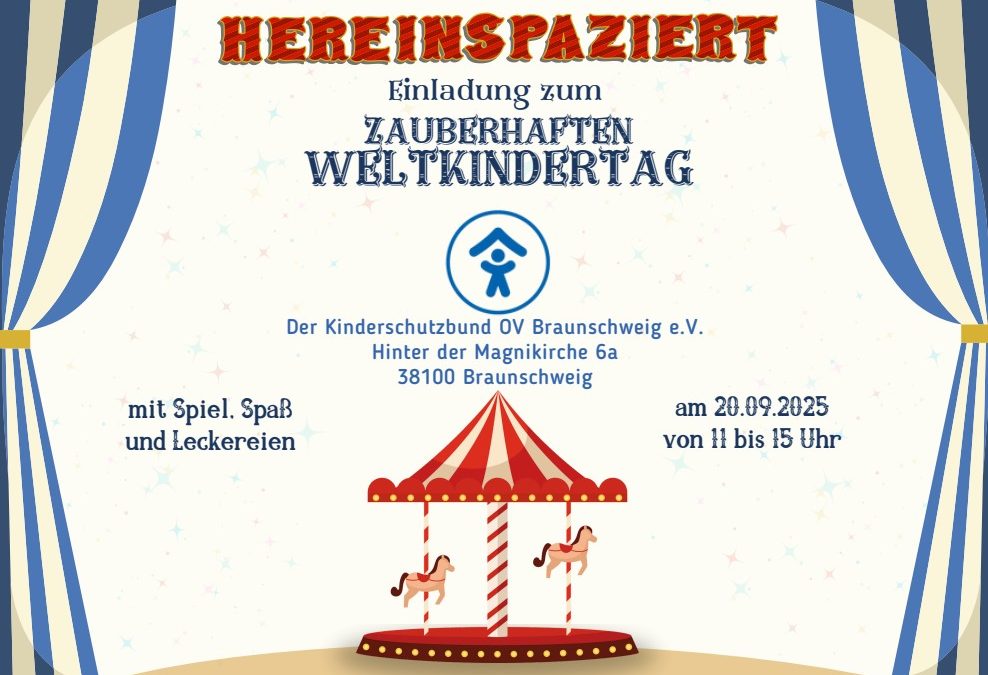 Zauberhafter Weltkindertag – Tag der offenen Tür im Kinderschutzbund