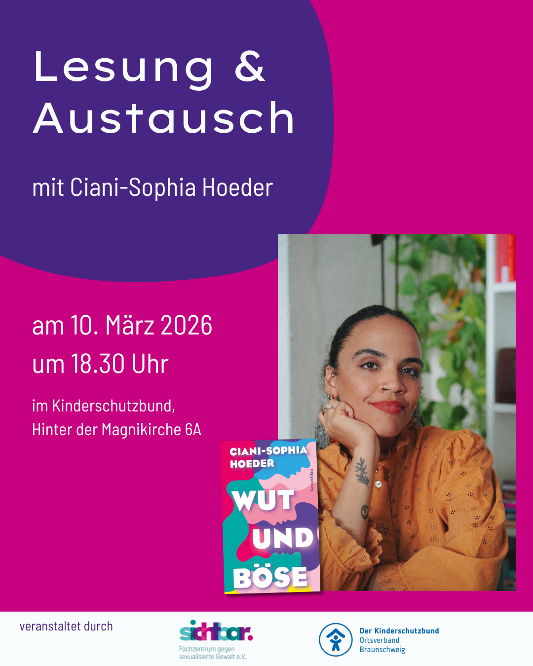 Lesung und Austausch Ciana-Sophia Hoeder